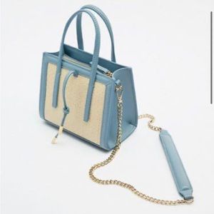NWT Zara Contrasting Mini City Bag 👜